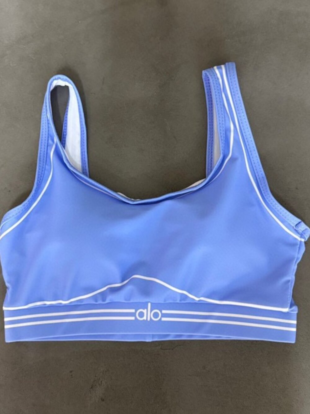 Alo Blue Sports Bra and Leggings Set, Size S - Picture 3 of 4
